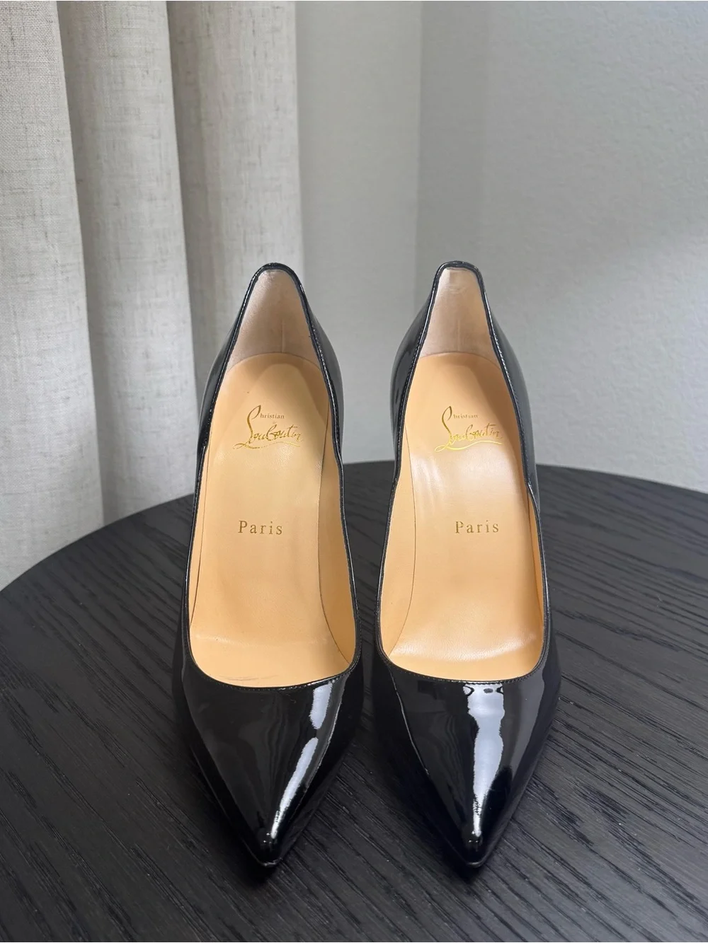 Christian Louboutin Kate 100 Pumps Patent Black 39